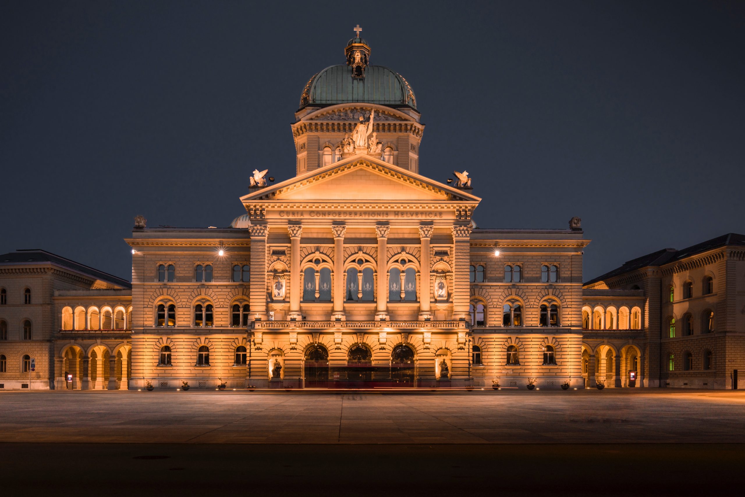 Bundeshaus bei Nacht